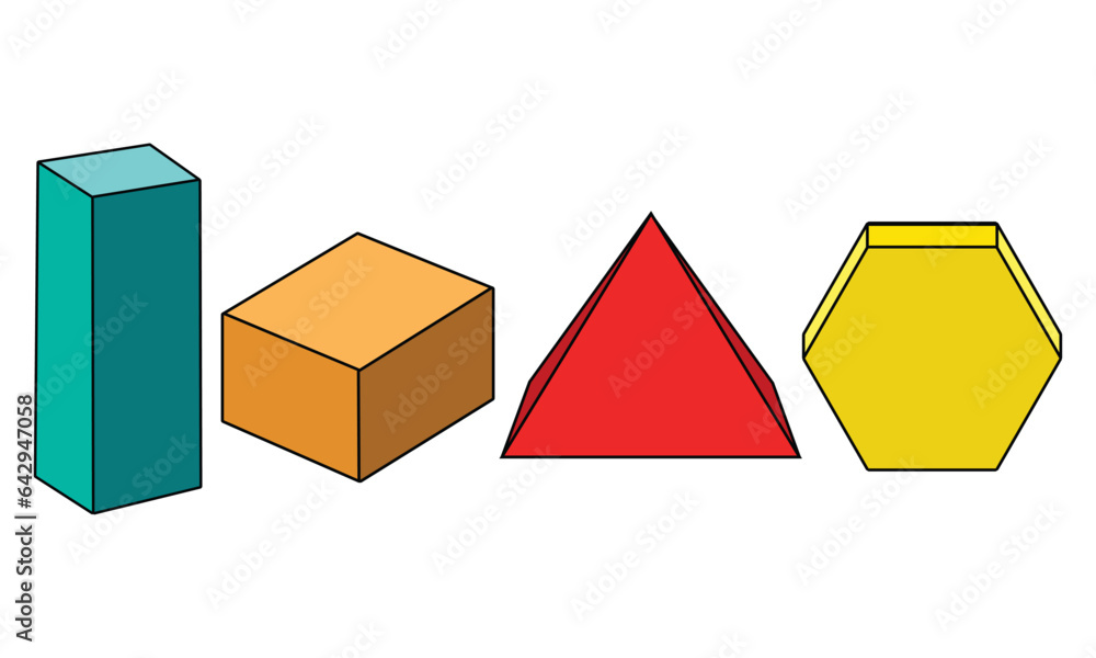 Set Of Boxes Shapes designs Square Rectangle Pyramid Octagon Set Of Boxes Shapes designs Square Rectangle Pyramid Octagon