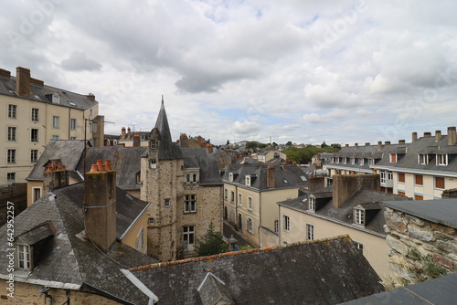 Vue d'ensemble de la ville, ville de Laval, département de la Mayenne, France