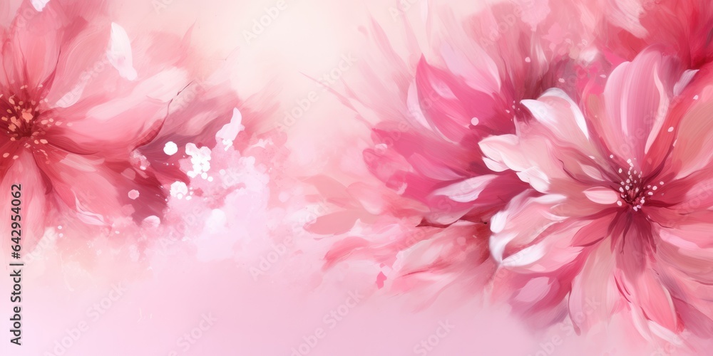 Beautiful abstract pink impressionistic floral design background. beautiful Generative AI AIG32