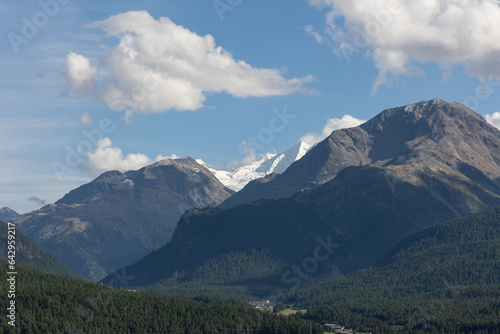 mountains and clouds