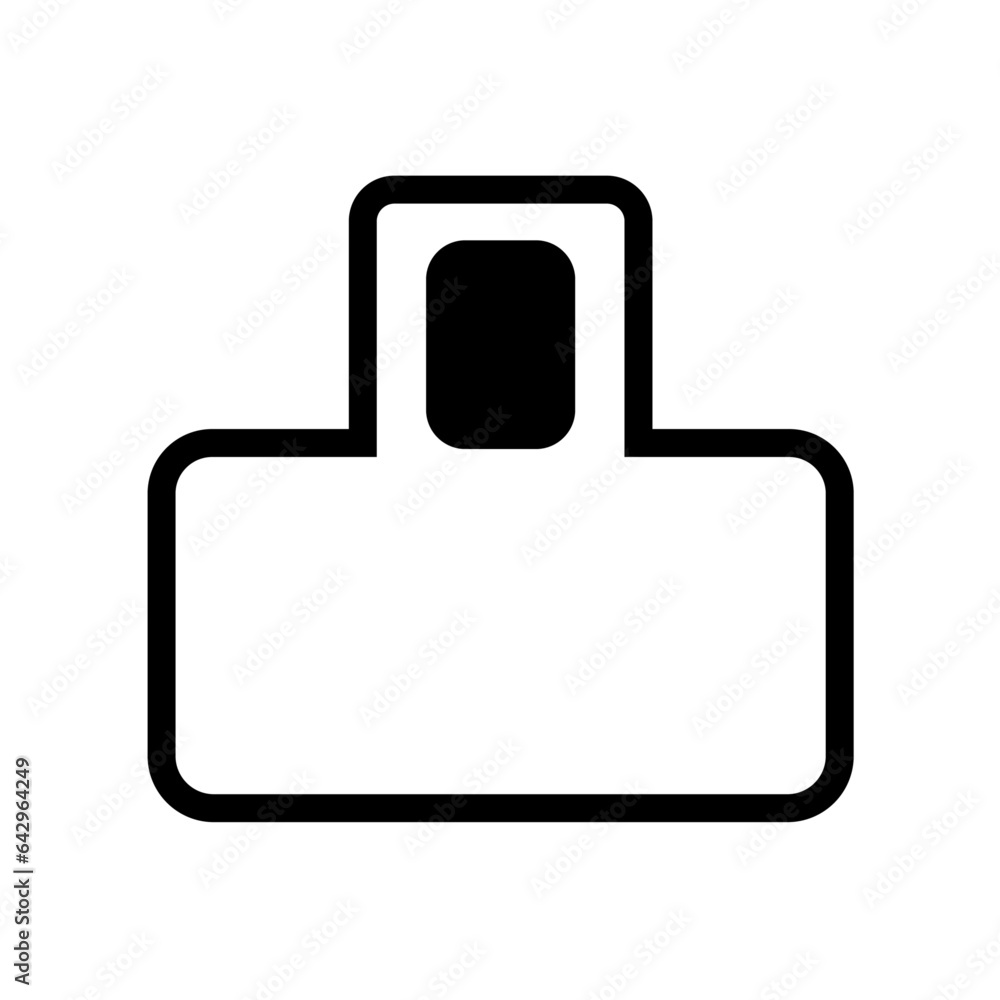 Bag pack icon for web or app development Bag pack icon for web or app development