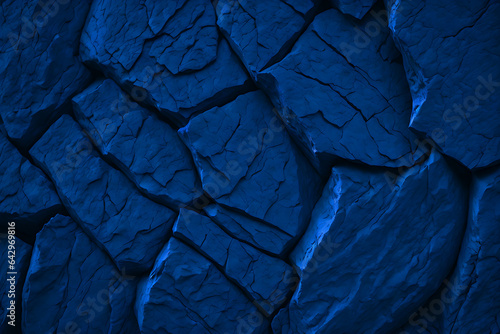 Blue abstract lava stone texture background