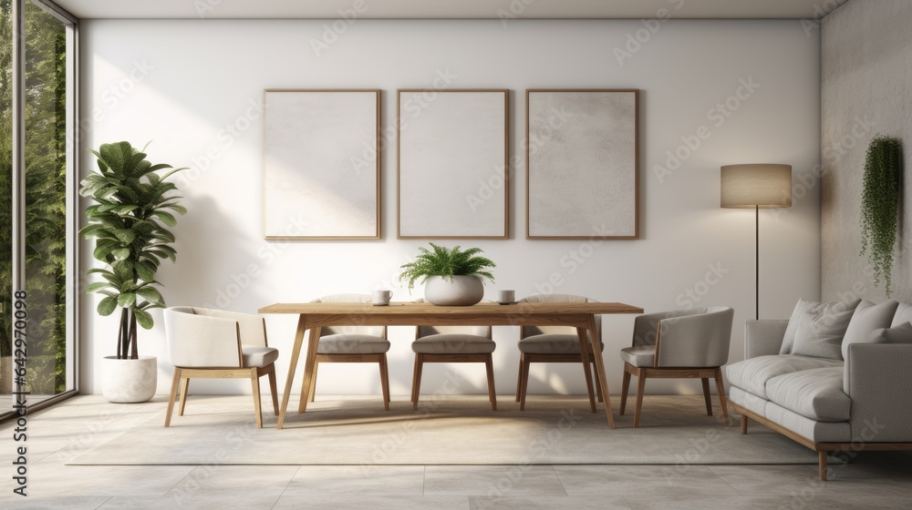 Fototapeta premium Chic Elegance Unveiled: Chic Ambiance Illuminates Radiating Brilliance