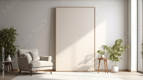 Embracing Excellence Chronicles: Mock-Up Frame Brilliance Illuminates Modern Ambiance
