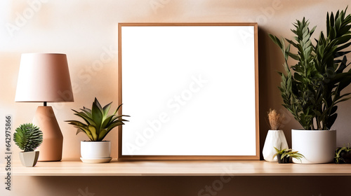Captivating empty space with elegant table decorations Vintage atmosphere, the beauty of the arrangement of decorated wooden tables on polished wooden floors. Inner harmony in style