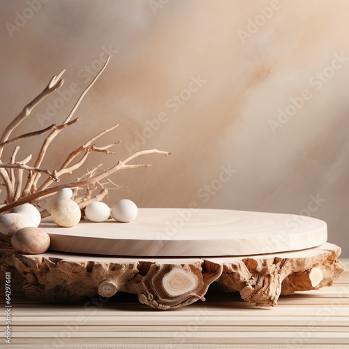 Stone Podium Background for Product Presentations