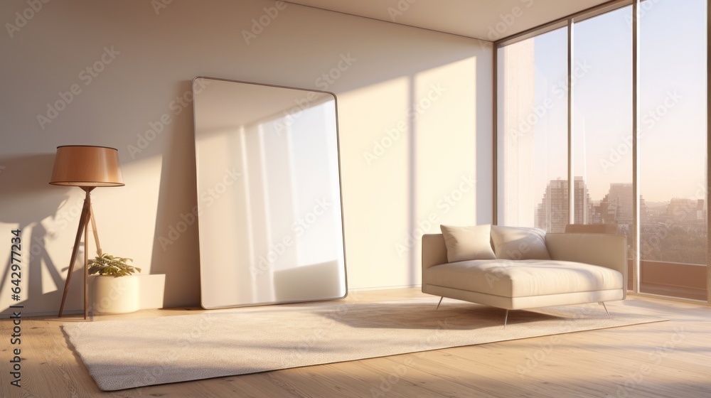 Fototapeta premium Framed in Elegance Chronicles: The Essence of Chic Modern Living