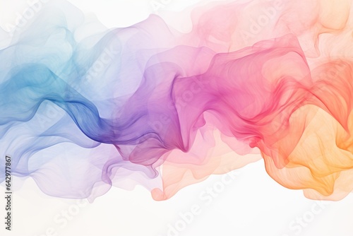 Watercolor Background, Abstract Wave Background, Vector Illustration, transparent Background, isolated, png. 