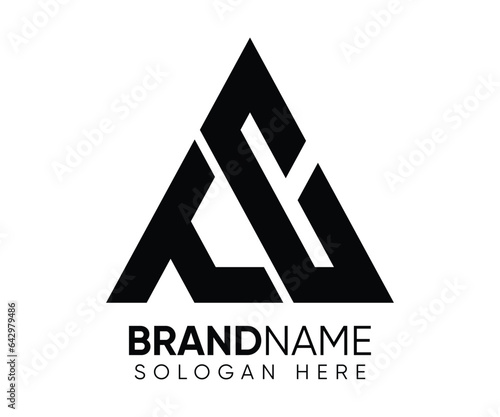 T C logo design vector template