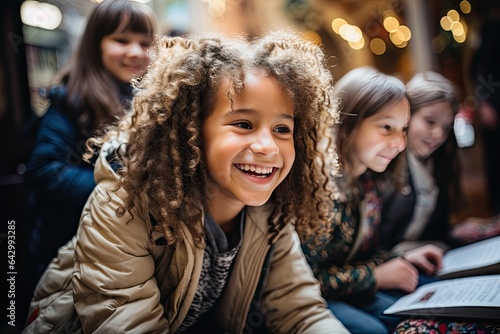 portrait of a child who is excited about learning