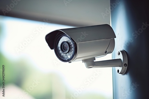 Surveillance camera for security and control with private property protection at the location