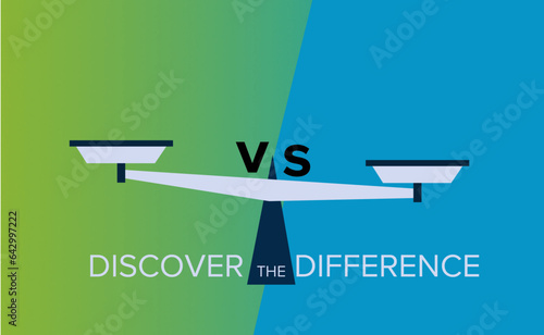 Scale, weigh the differences concept pros and cons this versus that