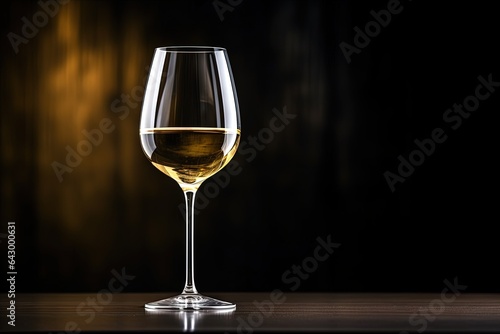 White wine in a wineglass Idea