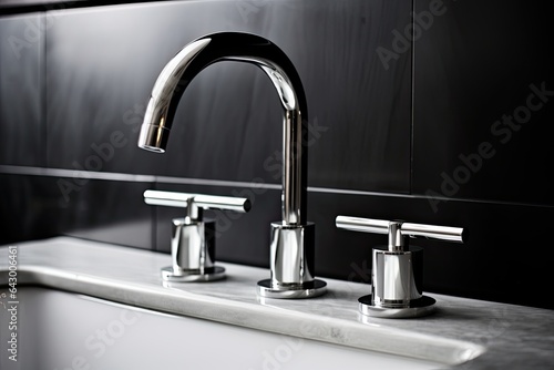 A fresh chrome or stainless steel tap option for bathroom sinks.
