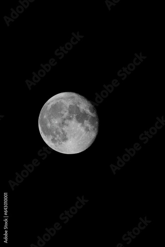 Obraz na płótnie Super Moon with black background w salonie