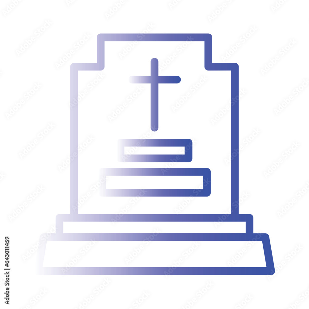 Fototapeta premium Cemetery Death Grave Icon