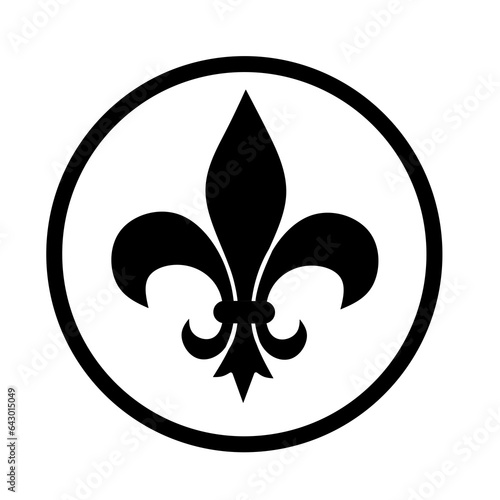 Fleur delis icon vector 