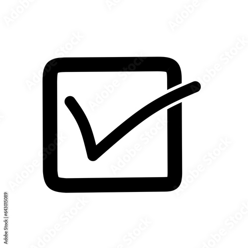 Free Download check mark icon. vector icon of checklist in box - GFXLoad