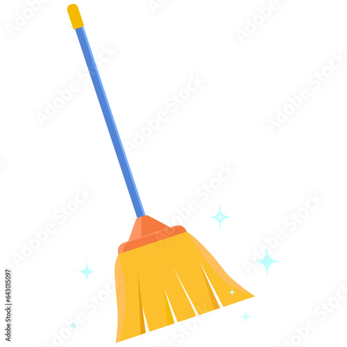 Cleaning broom icon