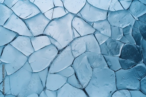 High quality photo of cracked ice on the lake s abstract background