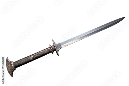 Medieval Spanish sword Tizona of Cid Campeador isolated on white background photo