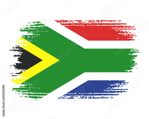 brush flag south Africa transparent background, south africa brush watercolour flag design template element PNG file south Africa flag