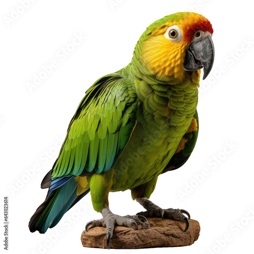 amazon parrot white background