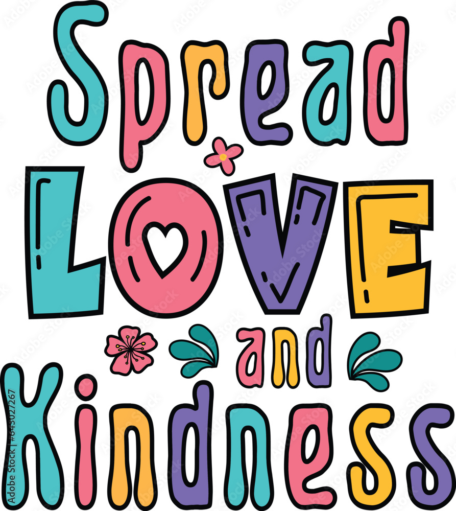 Spread Love and Kindness SVG Design