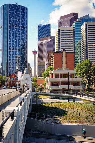 Street in downtown Calgary  (Canada)