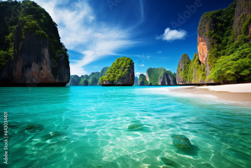 Calm Phi Phi island in Thailand