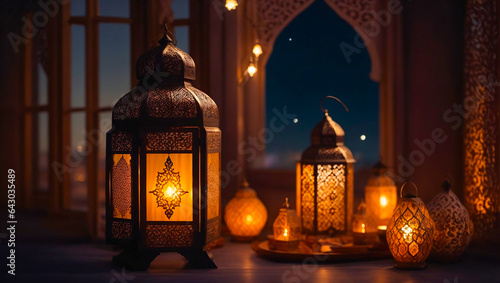 Beautiful lamp holiday Ramadan