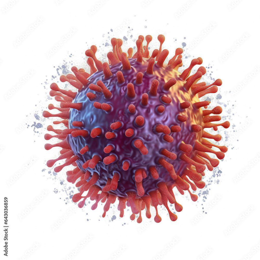 common human virus or bacteria flu virus molecule - obrazy, fototapety, plakaty 