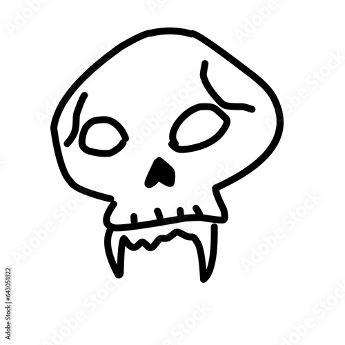 Skull Hand Drawn Illutrations photo