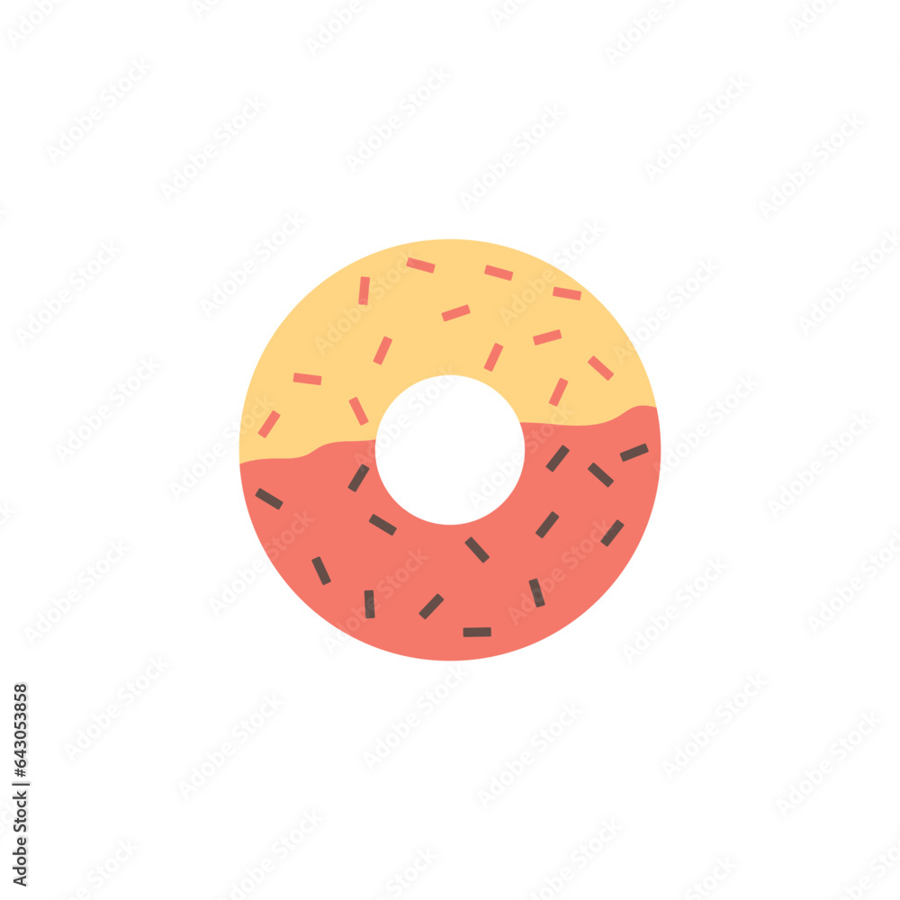 Obraz premium donut logo icon