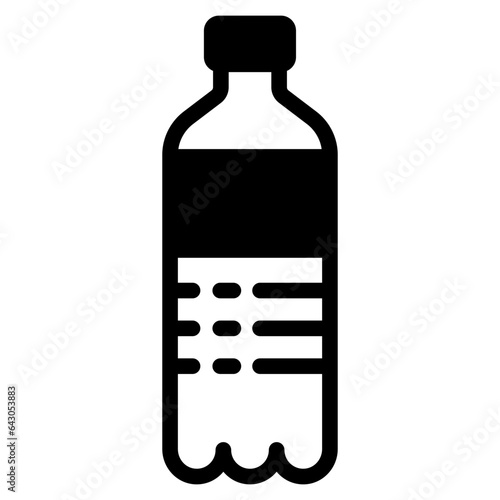 Plastic bottle, trash icon