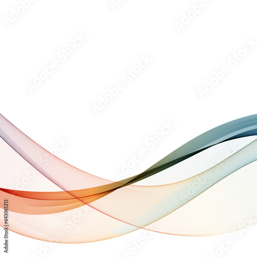 Design elements. Wave of many purple lines circle ring. Abstract vertical wavy stripes on white background isolated. Vector illustration. Colourful waves with eps 10