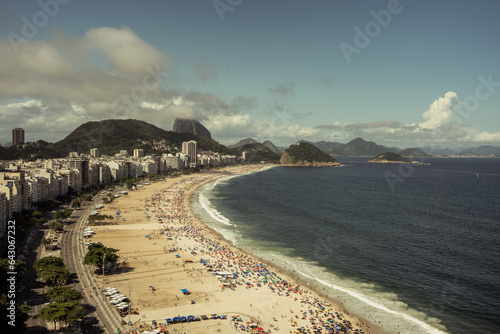 Fotografie Rio de Janeiro beach. View from a height.