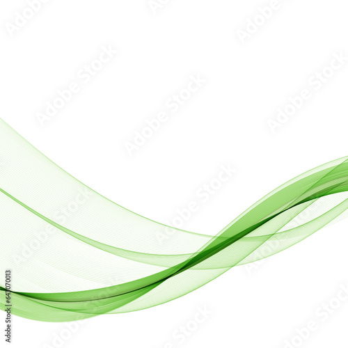 green vector wave. abstract background. eps 10