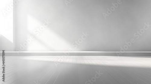 Quiet room with no one in it  light coming in  gray or white walls  calm atmosphere  background image