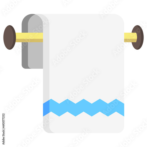 Towel icon often used in design, websites, or applications, banner, flyer to convey specific concepts related to gym and fitness.