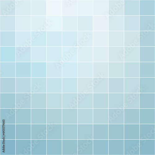 Seamless Blue Geometric Pattern on Azure Background
