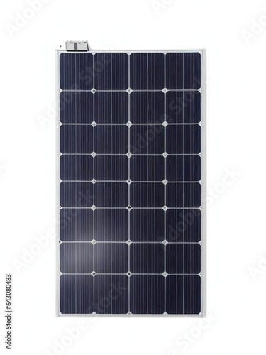 Solar Panel Isolation on White, Clean, Green Energy Generation