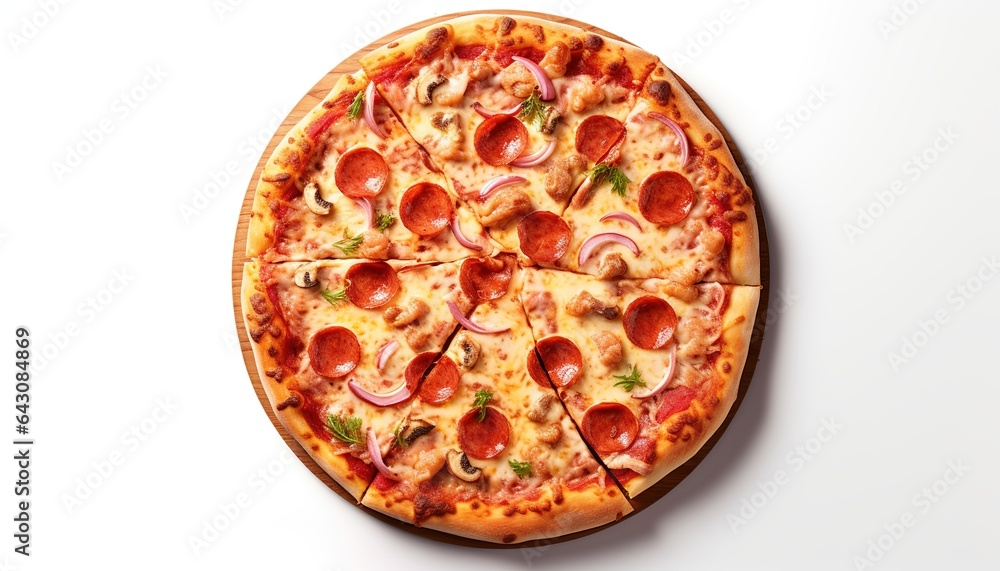 pizza isolated on white background pizza isolated on white background