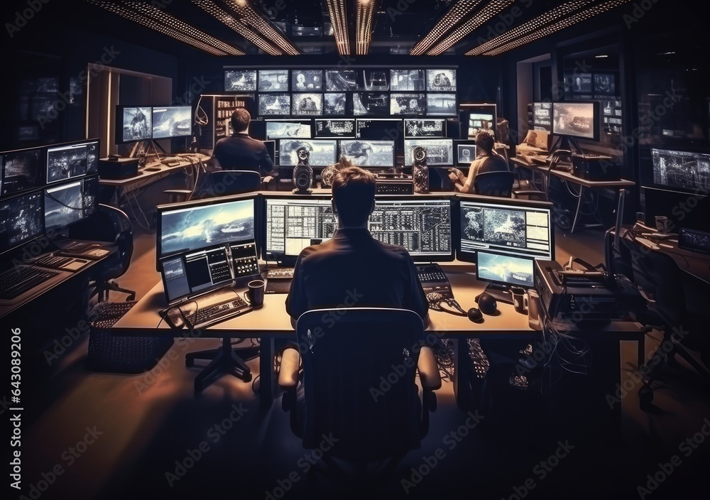 creative business people in modern office turn back. Successful team at work. Group of young business people working. AI Generative. creative business people in modern office turn back. Successful team at work. Group of young business people working. AI Generative.