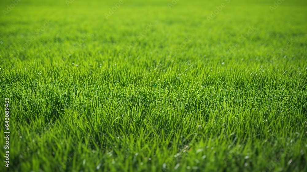 Wide background image of green carpet of neatly trimmed grass. Beautiful grass texture on bright green mowed lawn, field, grassplot in nature. Wide background image of green carpet of neatly trimmed grass. Beautiful grass texture on bright green mowed lawn, field, grassplot in nature.