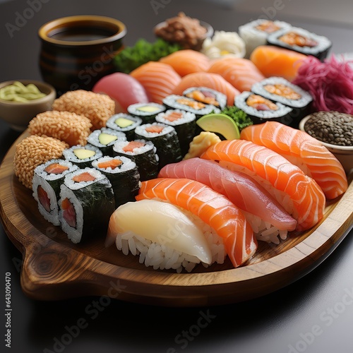 A Sushi Platter Assorted Sushi Platter