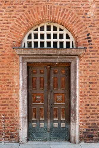 Old door of St. Sofia Church, Sofia, Bulgaria