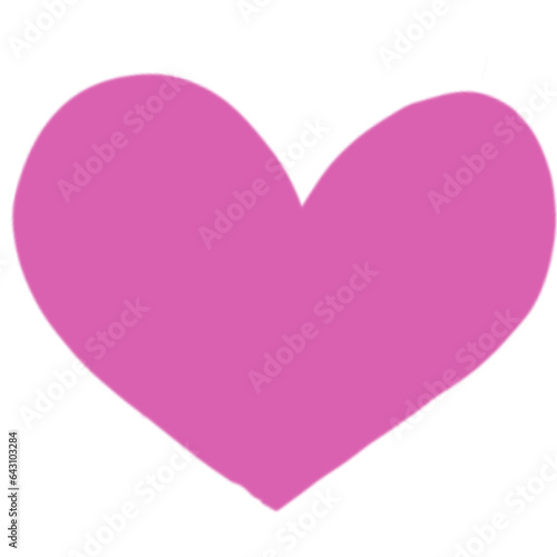 Free Download pink heart on white - GFXLoad