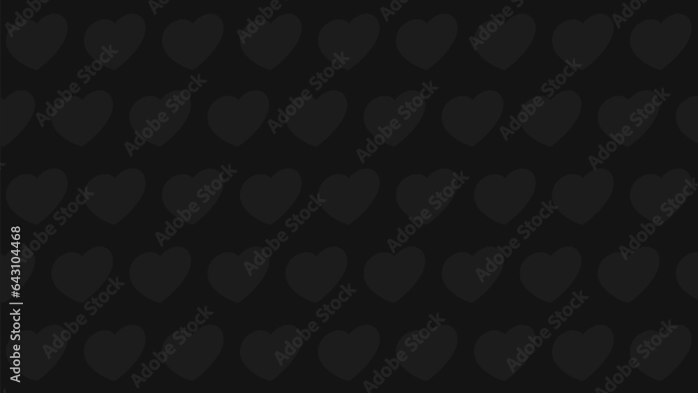 Black love shape background vector Black love shape background vector