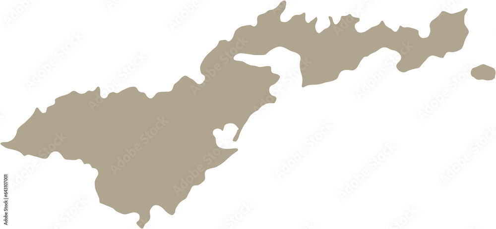 Fototapeta premium doodle freehand drawing of american samoa island map.
